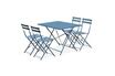 Salon de jardin Sweeek Table de jardin bistrot pliante métal + 4 ...