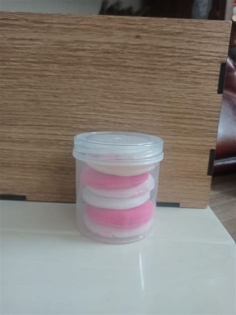 7 Pcs Makeup Sponge for Foundation with Case Round Powder Puff Blending ...