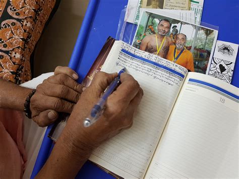Why my grandfather has been writing the same phrase in Tamil over and ...