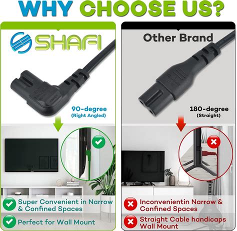 SHAFI Figure 8 Power Lead 5M - 2-Pin 90 Degree Angle India | Ubuy