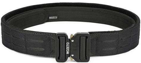 Buy MOZETO Molle Battle Belt, 2" Battle Belts War Combat Quick Release ...