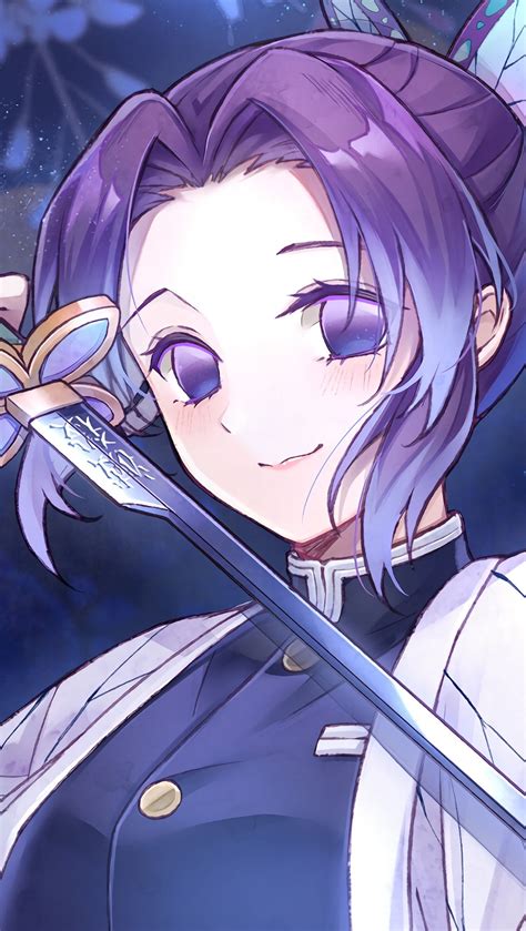 Shinobu Kocho de Kimetsu no Yaiba Anime Fondo de pantalla 4k HD ID:3715
