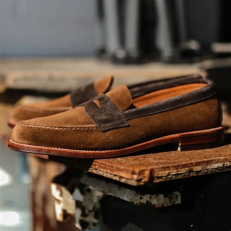 Alden x Brogue Unlined Two Tone Handsewn Penny Loafer – BROGUE