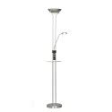 Alari LED Floor Lamp Nickel - USB - CristalRecord Spain
