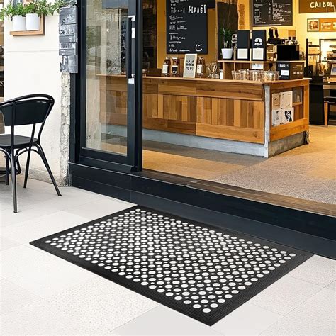 Rubber Floor Mats Outdoor Mats Restaurant Kitchen Anti Fatigue Drainage ...