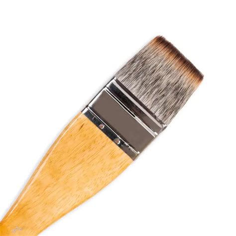 STATIONERIE Artists Hake Flat Watercolour Brush for Watercolor Pottery
