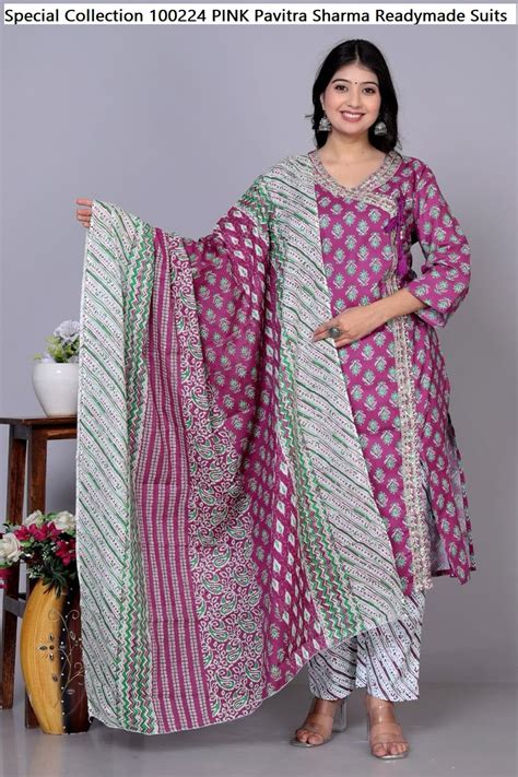 Special Collection 100224 Pink Pavitra Sharma Readymade Suits – Heriska