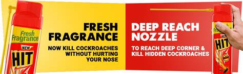 HIT Spray Crawling Insect Killer (400ml, Red) & HIT Spray Crawling ...