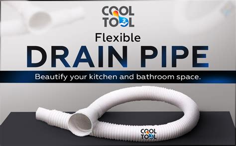 CoolTool Plastic Flexible Waste Drain Pipe for Wash Basin/Kitchen Sink ...