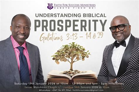 Understanding Biblical Prosperity, Commerce Park, Gaborone, Botswana ...