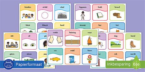 Eerste 100 Woorde Kaartjies (teacher made) - Twinkl