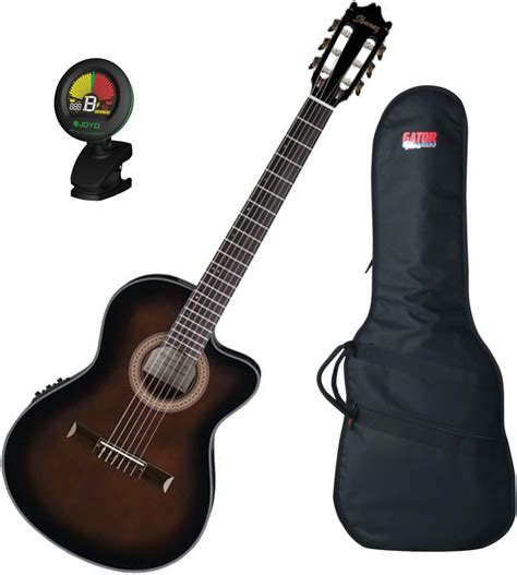 Buy IbanezGA35TCEDVS Thinline Acoustic-Electric Classical GuitarDark ...