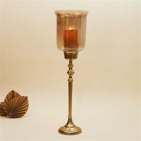 Buy Aerin Textured Glass Candle Holder With Stand from Home Centre at ...