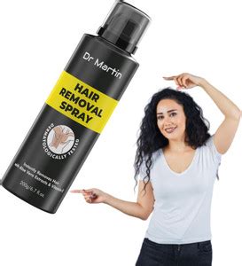 DR MARTIN Hair Removal Cream Spray for Chest, Back, Legs, Under Arms ...