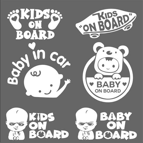 Baby On Board Stickers / Kids On Board Die cut / Machine Cut Decal ...