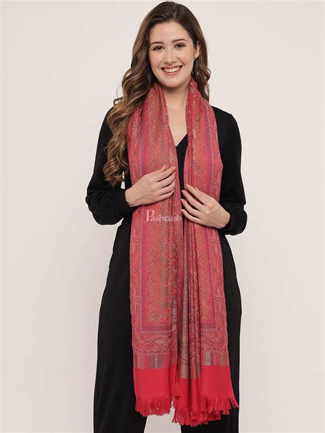 Pashtush His And Her Set Of Jamawar Stole And Shawl With Premium Gift ...