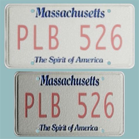 Massachusetts Licence plate PL | FREE Vehicle Parts models | BlenderKit