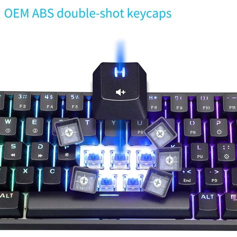 SK61 61 Key Mechanical Keyboard USB Wired LED Backlit Axis Gaming ...