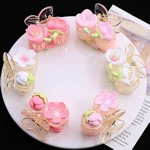 WECROO Cute Flower Claw Clips Tropical Plumeria Flower Glossy Hair Claw ...