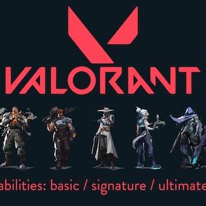 Buy Valorant Agents SVG PNG PDF Abilities Breach Brimstone Cypher ...