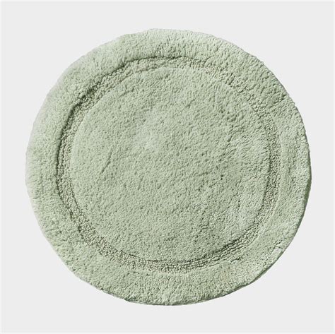 Round Bath Mat - 100% Cotton Circular Bathroom Rug | Round bath mats ...
