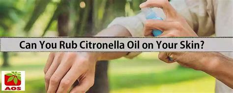 Citronella Oil - Know How to Use for Skin | AOS Products