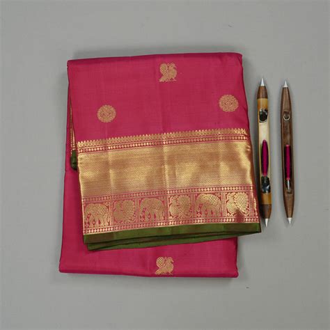 Hayagrivas Maroon Handloom Kanjivaram Ten Yards Silk Saree BE11-SBS ...