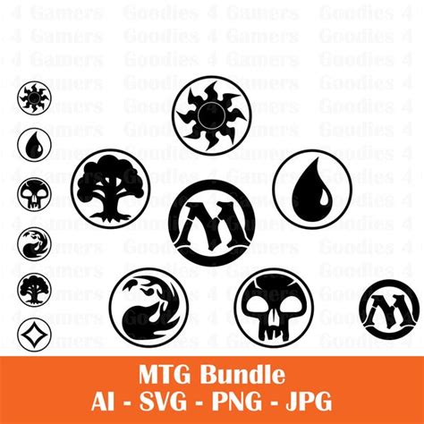 Magic the Gathering Symbols Svg - Etsy