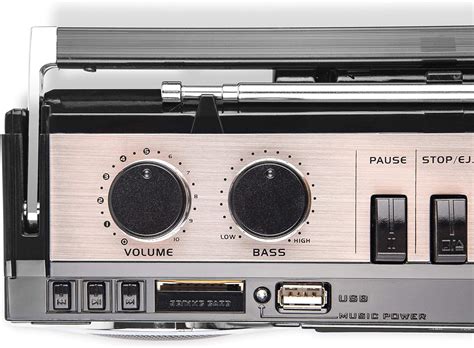 Buy Riptunes Cassette Boombox, Retro Blueooth Boombox, Cassette Player ...