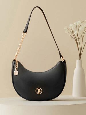 Buy U.S. POLO ASSN. Women Black Miranda Handbag (OS) Online