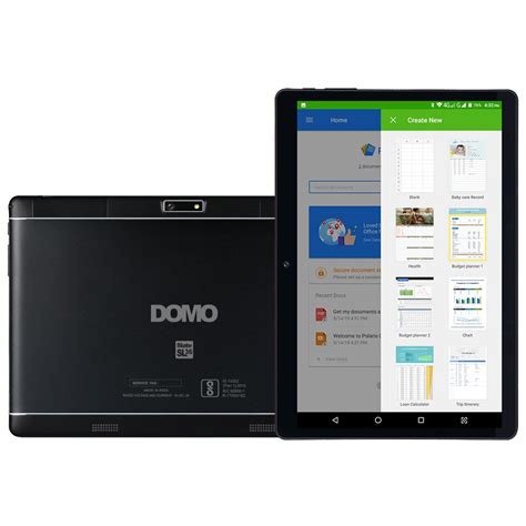 DOMO Slate SL36 OS9 SC 10.1" 4G Calling Tablet PC with Dual SIM Slots ...