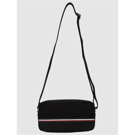 Buy Tommy Hilfiger Logo Black Polyester Sling Bag Online