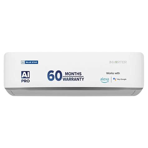 Blue Star 1.5 Ton 5 Star, 60 Months Warranty, Wi-Fi Smart Inverter ...