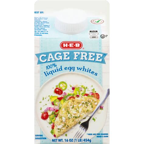 H-E-B Cage Free Liquid Egg Whites | Fig App