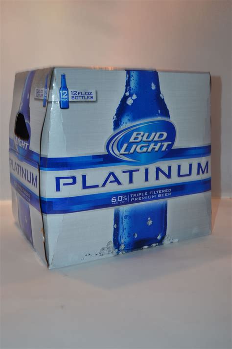 Budweiser Light Platinum Beer 12x12 Bot | Liquor Store Online
