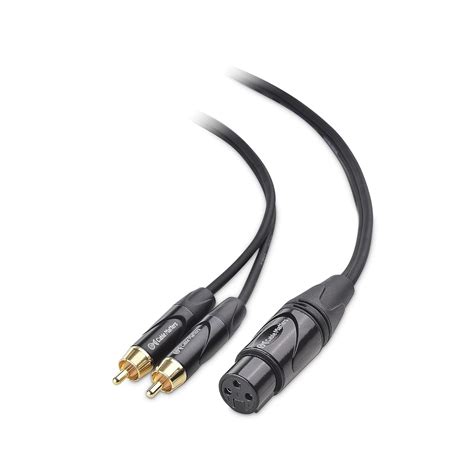 Cable Matters Dual RCA to XLR Stereo Audio Splitter Cable 10 ft / 3m ...