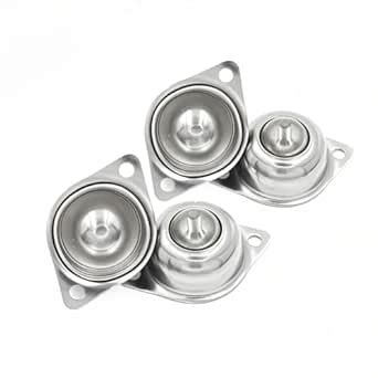 KangTeer Stainless Steel Roller Ball Transfers,4Pcs 5/8" Screw Mounted ...