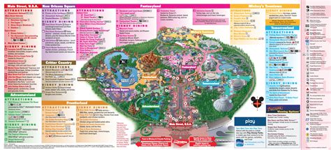 Printable Disneyland Map