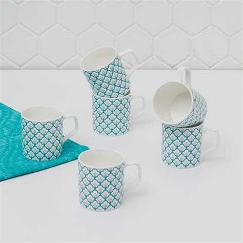 Buy Mandarin Printed Coffee Mugs - Set of 6 from Home Centre at just ...
