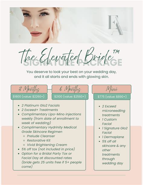 Signature Packages - Elevated Aesthetics