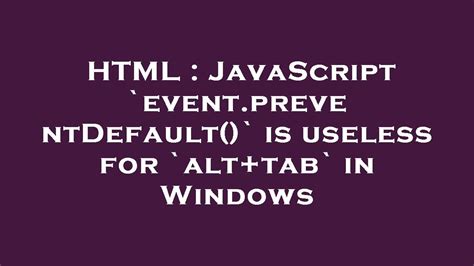 preventDefault in JavaScript 的图像结果
