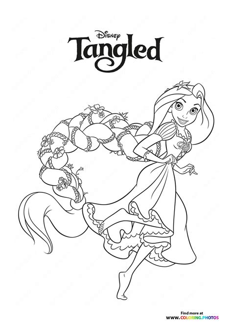 Rapunzel And Flynn Coloring Pages