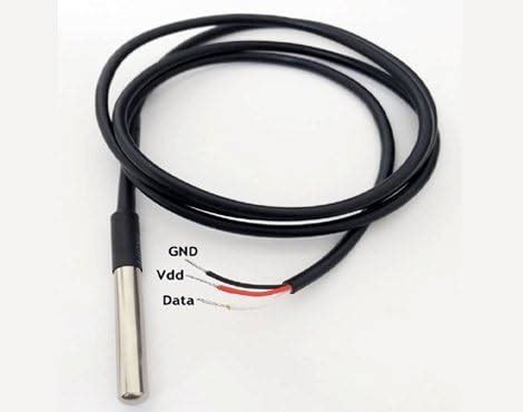 Ketrix DS18B20 Waterproof Digital Temperature Sensor Probe 100cm Wire ...