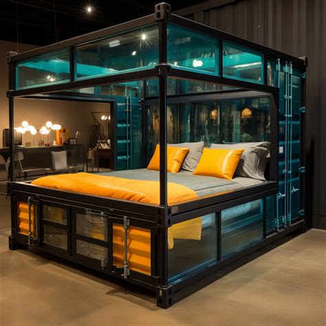 Shipping Container Themed Bed | Unique Bedroom Furniture
