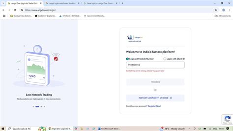 Login issue after entering mobile number - General - Angel One Community