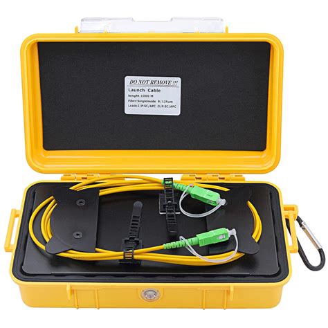KELUSHI Fiber Optic Test Tool SC/APC SM（9/125） OTDR Launch Cable Box ...