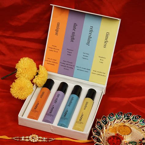 Buy RIVONA NATURALS Versatile Unisex Floral Perfume Gift Set Of 4x15ml ...