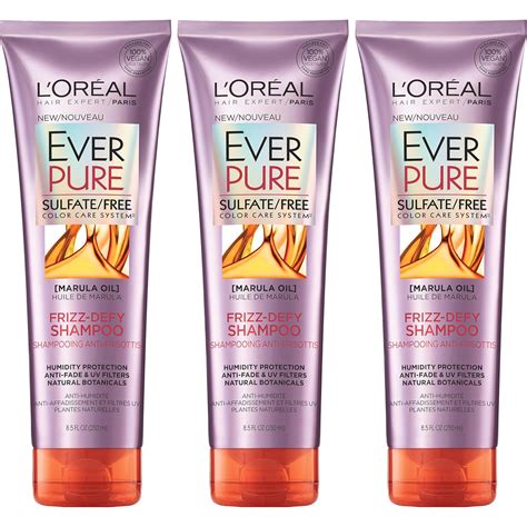 Buy L'Oreal Paris Hair Care Everpure Sulfate Free Frizz Defy Shampoo, 3 ...
