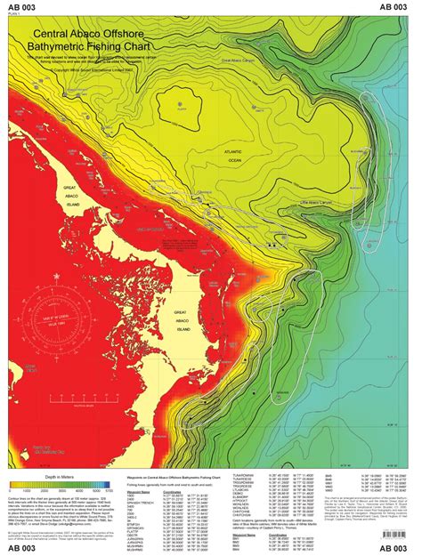 Buy Abaco, Bahamas Offshore Bathymetric Fishing Chart Book Online at ...