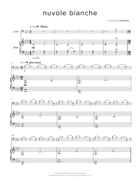 Ludovico Einaudi - Nuvole Bianche at Stanton's Sheet Music